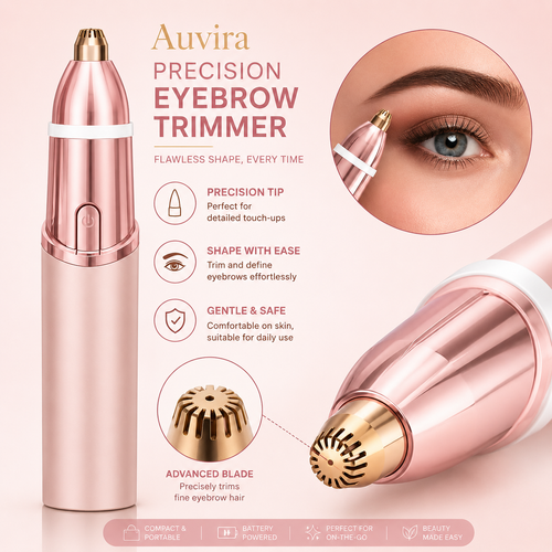 Auvira 2 in 1 facial & eyebrow hair trimmer